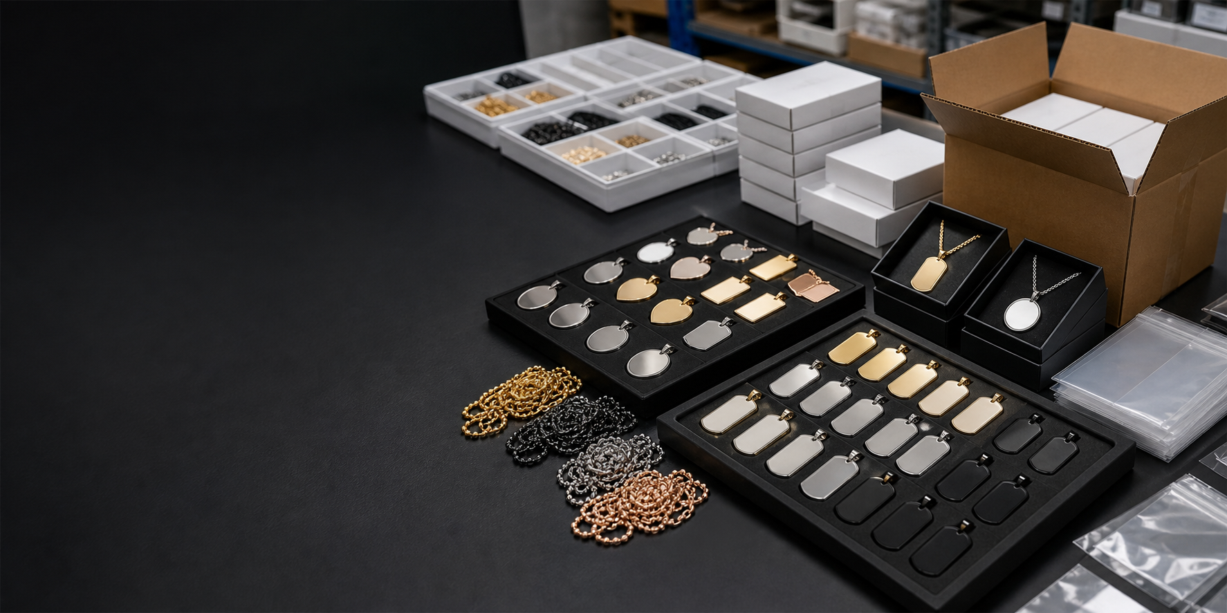 Wholesale OEM pendant samples and packaging preparation
